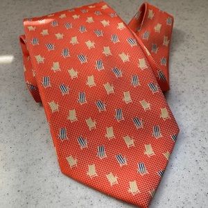 Tommy Bahama Off Island Silk Tie Coral Beach Chair New